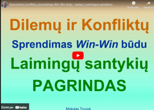 Porų psichologas Mykolas Truncė mokina sutuoktinius, kaip spręsti tarpusavio konfliktus Abipusio laimėjimo būdu - Win-Win
